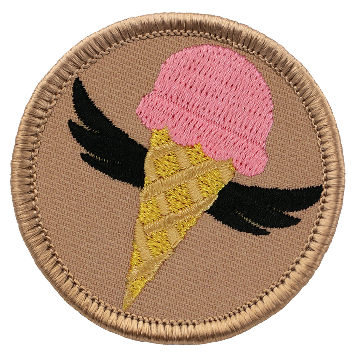 Flying Ice Cream Cone Scout Patrol Patches