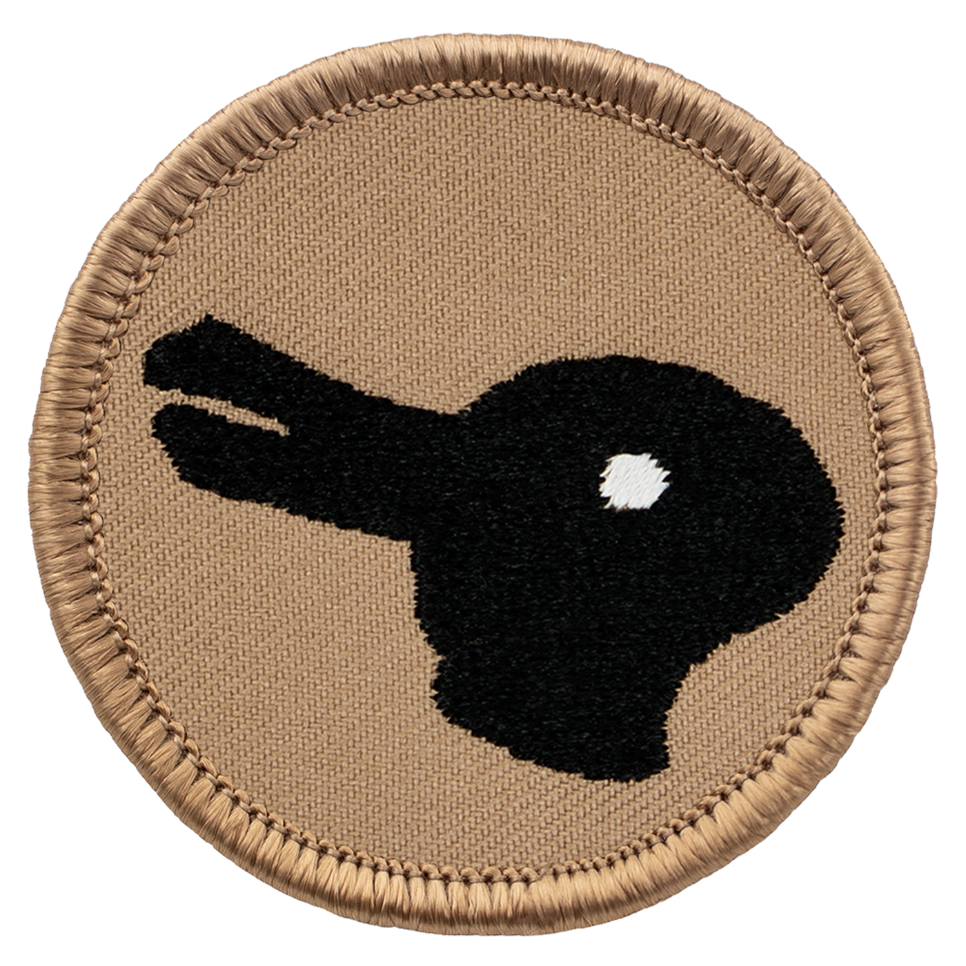Tan Rabbit Duck  iron-on scout patch