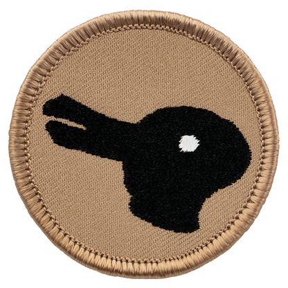 Tan Rabbit Duck  iron-on scout patch