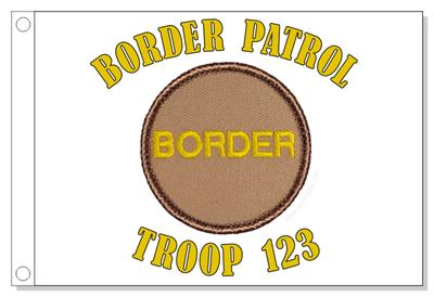 Border Text Patrol Flag