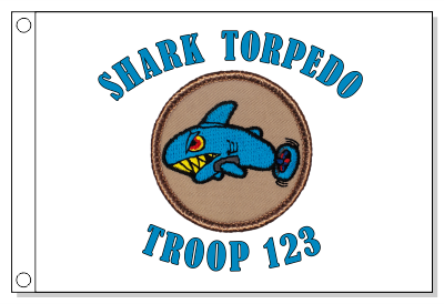 Sharktorpedo Patrol Flag