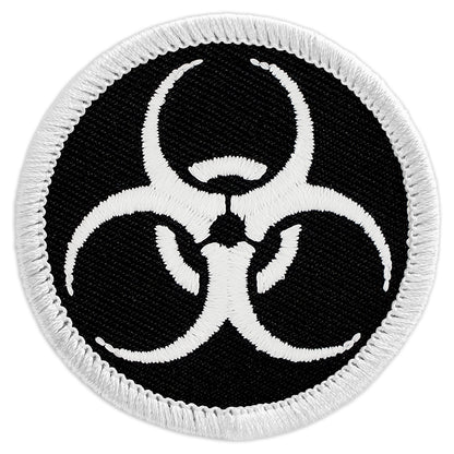 Glow Biohazard Symbol Scout Patrol Patches