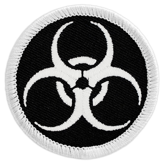 Glow Biohazard Symbol Scout Patrol Patches