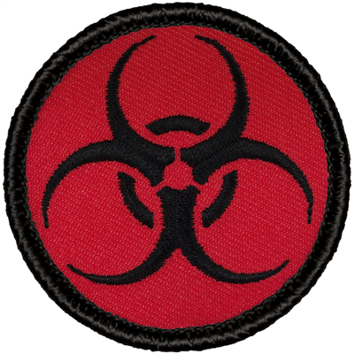 Retro Biohazard Patrol Patch (#275R) - Sew-on Scout Patch