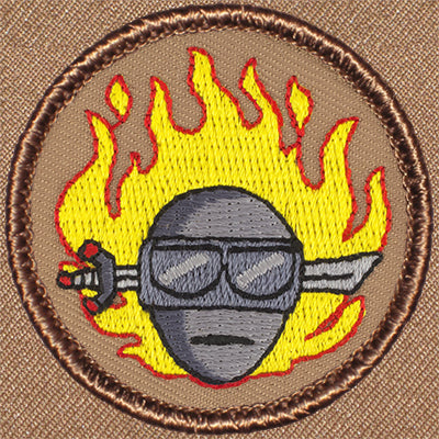 Flaming Ninja Patrol Patch Ð Scout Patch