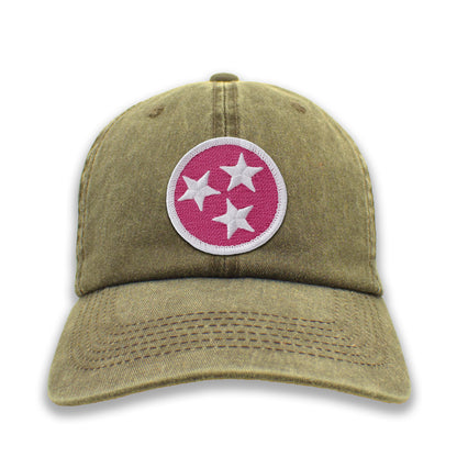 Pink & White Tennessee Tristar Ball Cap or Trucker Hat