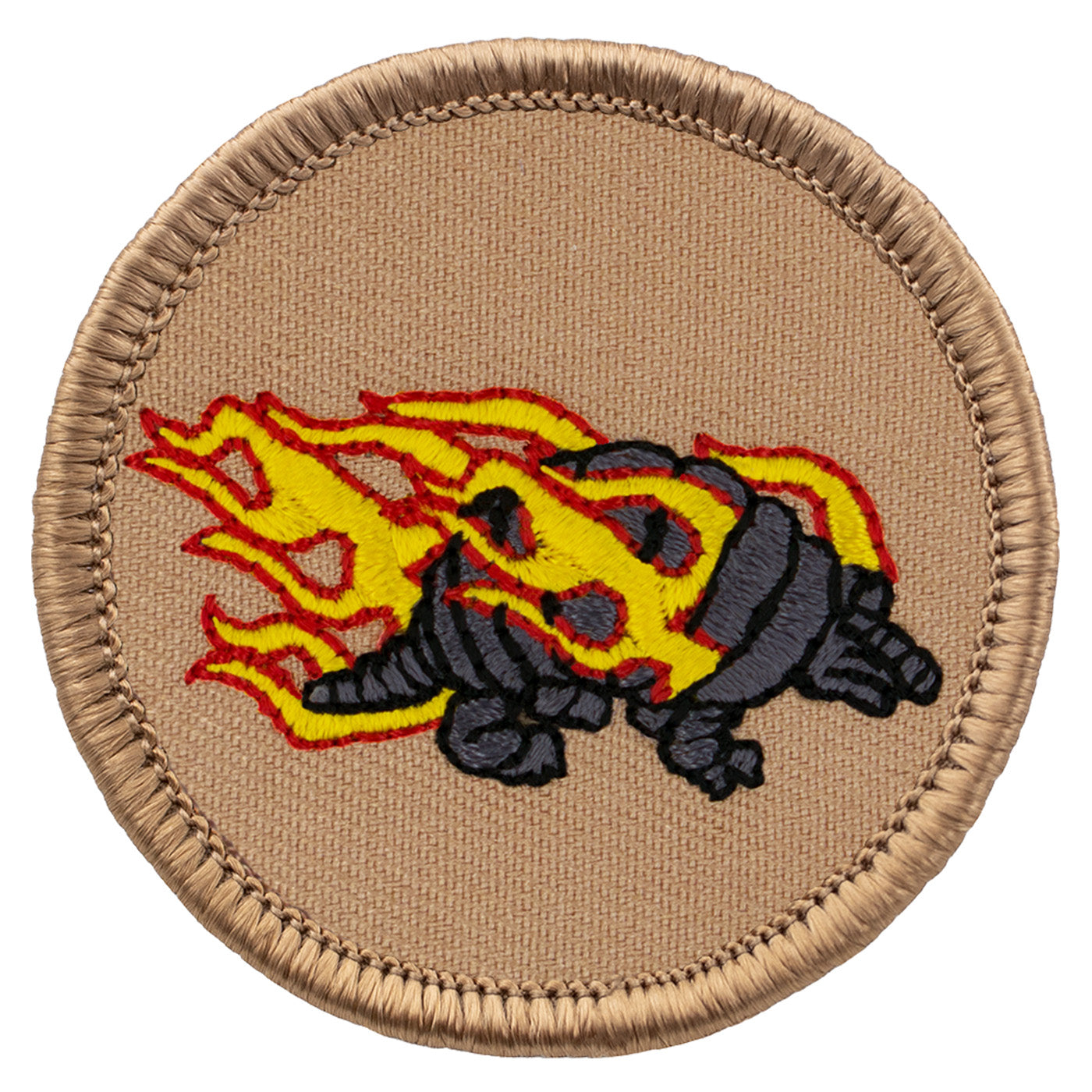 Flaming armadillo Scout Patrol Patches