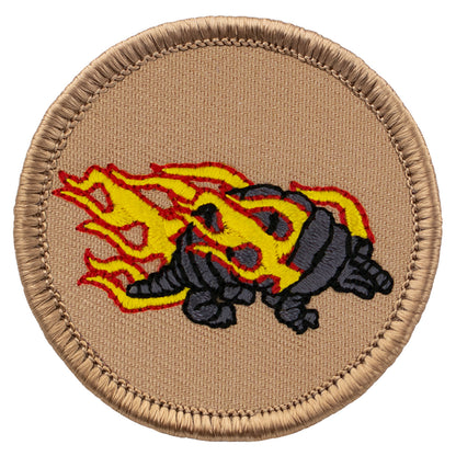 Flaming armadillo Scout Patrol Patches