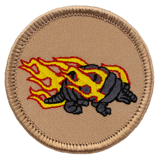 Flaming armadillo Scout Patrol Patches