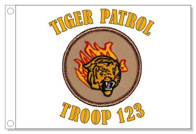 Flaming Tiger Patrol Flag