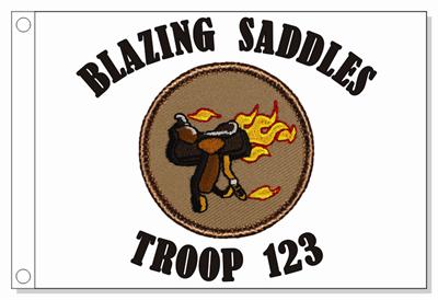 Blazing Saddles Patrol Flag