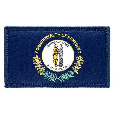 Kentucky woven state flag patch