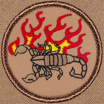 Flaming Scorpion Patrol Patch Ð Scout Patch