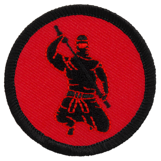 Retro Ninja Silhouette Patrol Patch