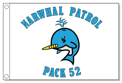 Narwhal Patrol Flag