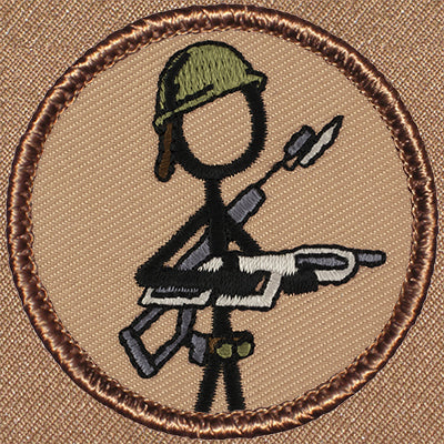 Stickman Marine Patrol Patch Ð Scout Patch