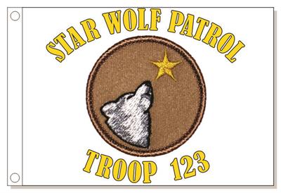 Star Wolf Patrol Flag