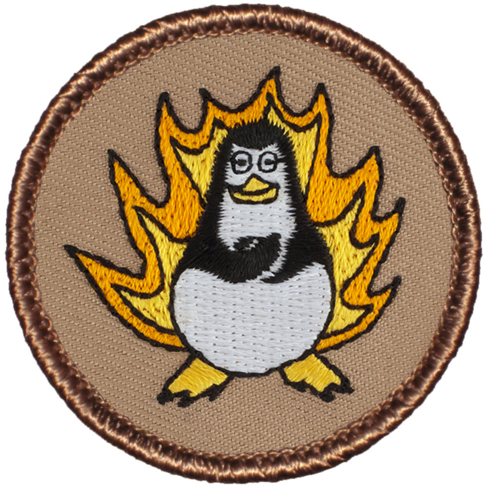 Flaming Penguin Patrol Patch