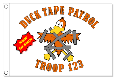 The Real Duck Tape Patrol Flag
