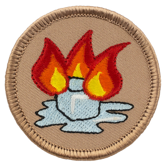 Flaming Ice Cube Patrol Patch