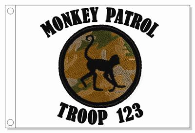 Camo Monkey Patrol Flag