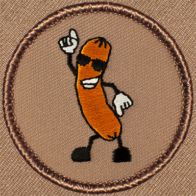 Dancing Hot Dog Patrol Patch Ð Scout Patch