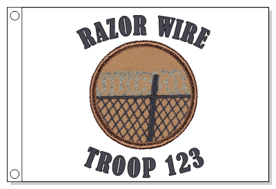 Razor Wire Patrol Flag