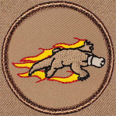 Flaming Platypus Patrol Patch Ð Scout Patch