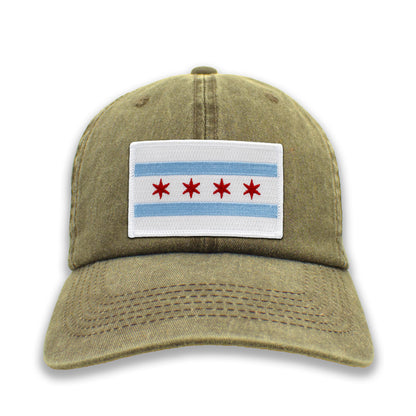 Chicago State Flag Ball Cap or Trucker Hat