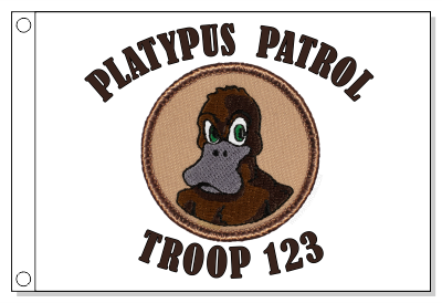 Angry Platypus  Patrol Flag