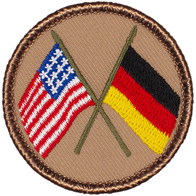 US and German Flag Scout Patrol Patches