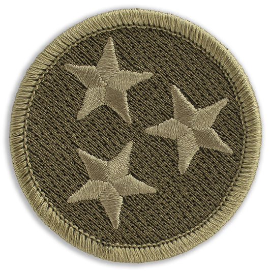 OD Green Subdued Tennessee Tristar 2" Diameter Patch