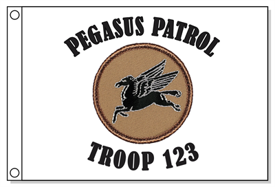 Black Pegasus Patrol Flag