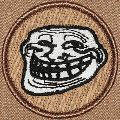 Troll Face Patrol Patch Ð Scout Patch