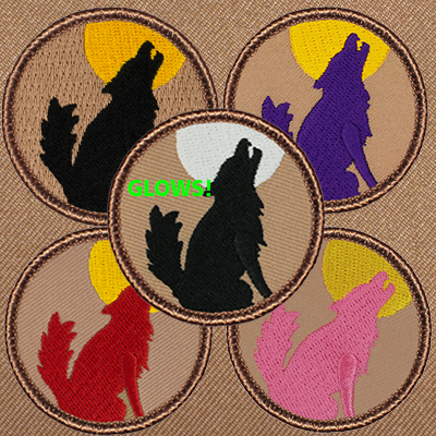 Coyote/Wolf Silhouette Patrol Patch