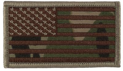 US Flag Desert Multi Cam Patch