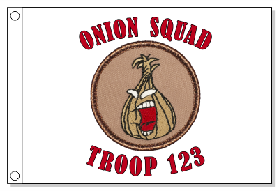 Angry Onion Patrol Flag