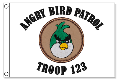 Green Aggravated Bird Patrol Flag