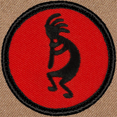 Retro Kokopelli Patrol Patch (#408R) - Sew-on Scout Patch