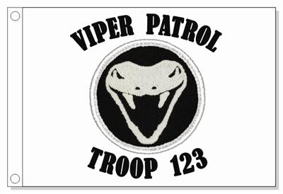 Viper Silhouette Patrol Flag