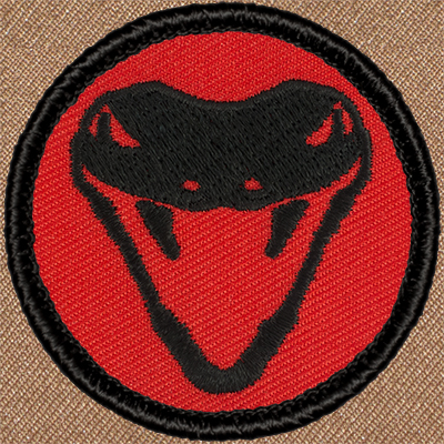 Retro Viper Silhouette Patrol Patch (#409R) - Sew-on Scout Patch