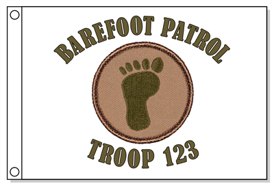 Footprint  Patrol Flag