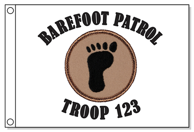 Footprint  Patrol Flag