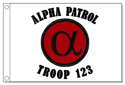Retro Alpha Patrol Flag