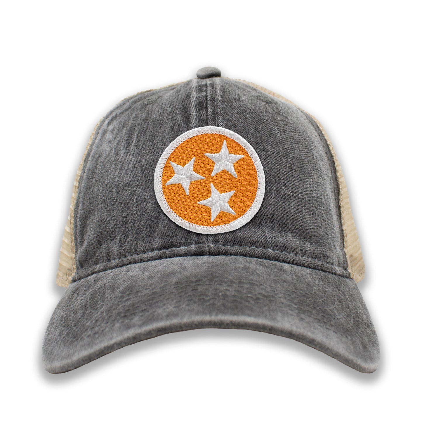 Orange & White Tennessee Tristar Ball Cap or Trucker Hat