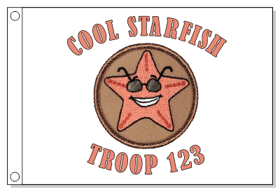 Cool Star Fish Patrol Flag