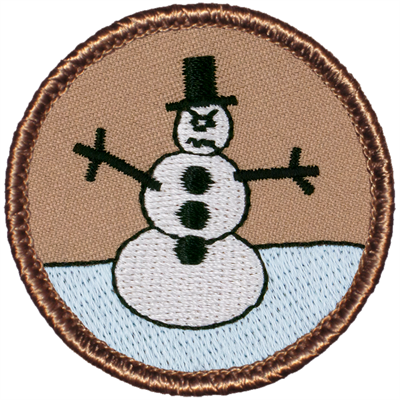 Angry Snowman Patrol Patch Ð Scout Patch