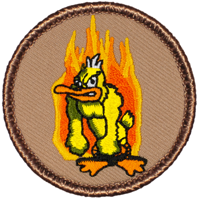 Flaming Duck Patrol Patch Ð Scout Patch