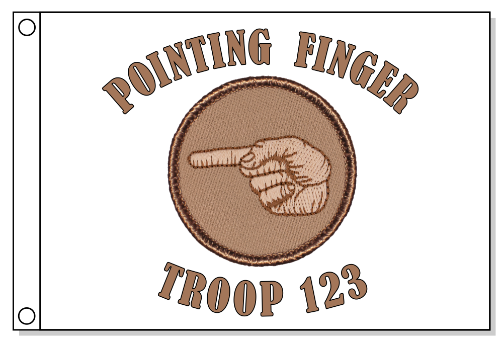 Pointing Finger Patrol Patch