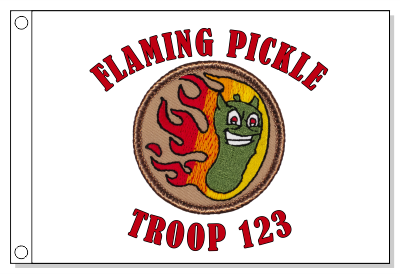 Flaming Pickles Patrol Flag